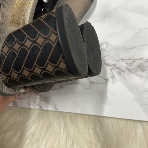 L'artiste Black and Brown Slingback Heels size 36/US 5 1/2-6 - Picture 3 of 12